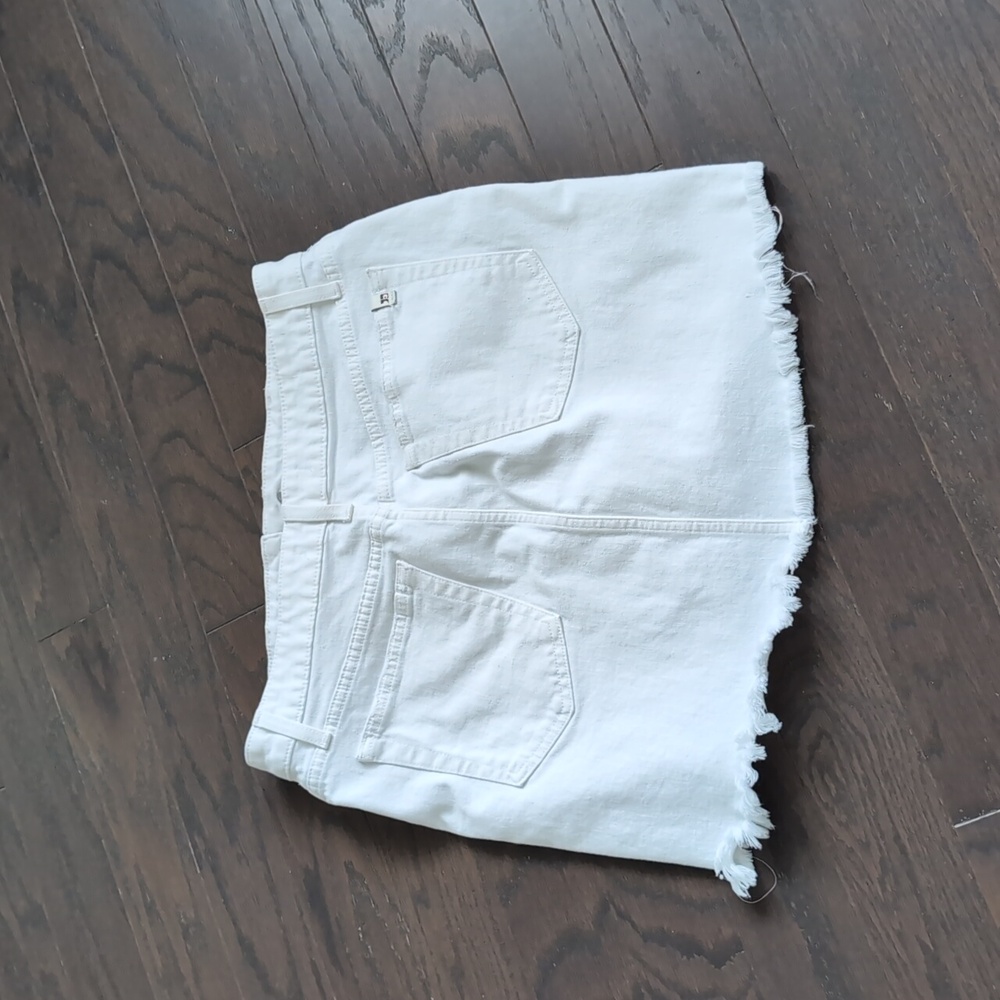 Joe's Jeans White Jean Mini Skirt Size 28 - Picture 6 of 9